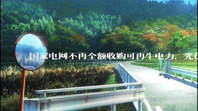 国家电网不再全额收购可再生电力，光伏怎么生存啊？